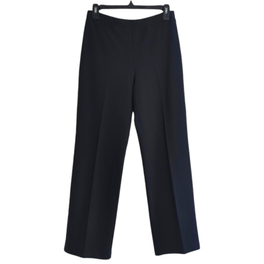 Talbots Petites Hi Rise Comfy Pull On Stretch Pants Navy PS